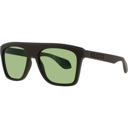 Gucci Men's Sunglasses - Green Acetate Full Rim Rectangular Shape Frame | GG1570S 005 ,
