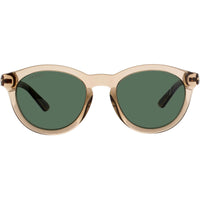 Gucci Men's Sunglasses - Brown Acetate Full Rim Oval Green Lens Frame | GG1501S 004 ,