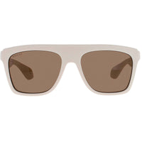 Gucci Men's Sunglasses - White Acetate Full Rim Square Brown Lens Frame | GG1570S 003 ,