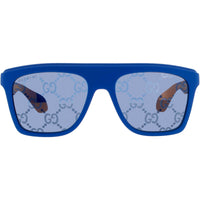 Gucci Men's Sunglasses - Blue Acetate Full Rim Square Blue Lens Frame | GG1570S 004 ,