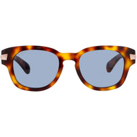Gucci Men's Sunglasses - Brown Acetate Full Rim Oval Blue Lens Frame | GG1518S 002 ,