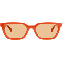 Gucci Men's Sunglasses - Orange Acetate Full Rim Rectangular Shape Frame | GG1539S 004 ,