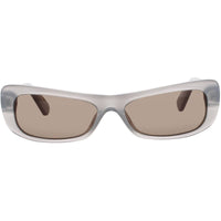 Jacquemus Unisex Sunglasses - Grey Acetate Full Rim Rectangular Frame | JAC55C6SUN ,