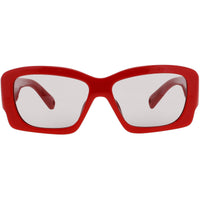 Jacquemus Unisex Sunglasses - Red Acetate Full Rim Rectangular Frame | JAC60C4SUN ,