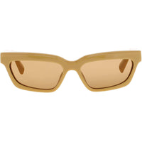 Jacquemus Unisex Sunglasses - Yellow Acetate Full Rim Rectangular Frame | JAC62C2SUN ,