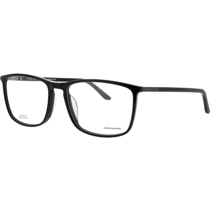 Jaguar Men's Eyeglasses - Matte Black Acetate Full Rim Square Frame | JG31029 8840 ,