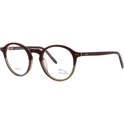 Jaguar Men's Eyeglasses - Matte Red Acetate Full Rim Round Shape Frame | JG31711 5140 ,