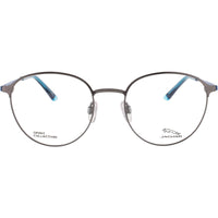 Jaguar Men's Eyeglasses - Grey Metal Full Rim Round Clear Lens Frame | JG33623 6500 ,