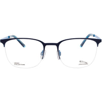 Jaguar Men's Eyeglasses - Matte Blue Metal Half Rim Oval Shape Frame | JG33624 3100 ,