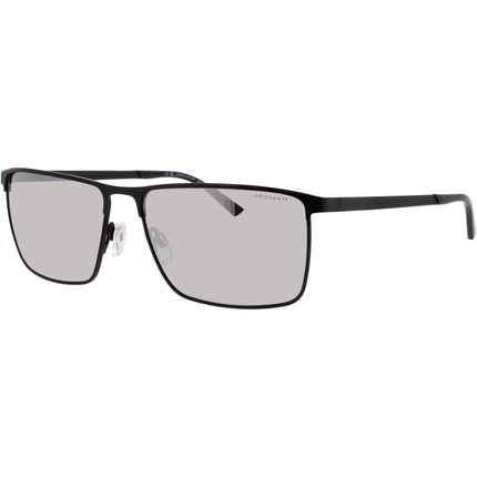 Jaguar Men's Sunglasses - Black Metal Full Rim Rectangular Shape Frame | JG37511 6100 ,