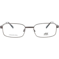 Joe Men's Eyeglasses - Gunmetal Metal Full Rim Rectangular Shape Frame | JOE4049 33 ,
