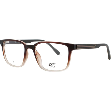 Joe Men's Eyeglasses - Brown Plastic Full Rim Rectangular Shape Frame | JOE4102 210 ,
