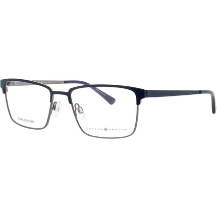 Joseph Abboud Men's Eyeglasses - Navy Metal Full Rim Rectangular Frame | JA4082 400 ,