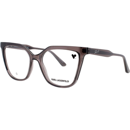 Karl Lagerfeld Women's Eyeglasses - Grey Plastic Full Rim Cat Eye Frame | KL6155 020 ,