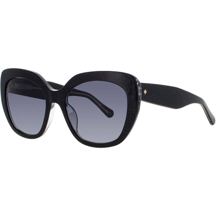 Kate Spade Women's Sunglasses - Black Acetate Full Rim Cat Eye Frame | WINSLET/G/S 807 ,