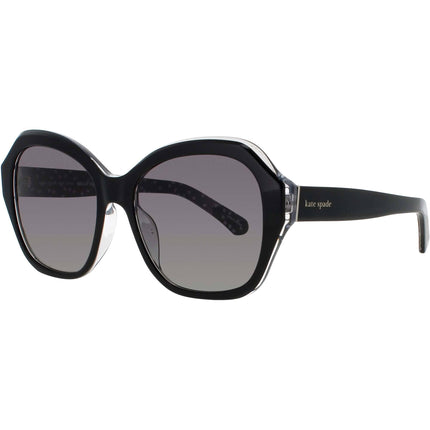 Kate Spade Women's Sunglasses - Black Full Rim Oversized Frame | LOTTIE/G/S 807/WJ ,