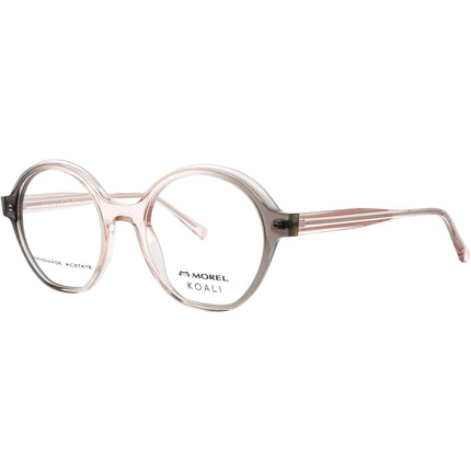 Koali-Morel Women's Eyeglasses - Beige/Gray Acetate Full Rim Round Frame | 20120K VP03 ,
