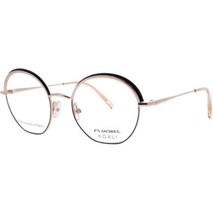Koali-Morel Women's Eyeglasses - Rose Gold/Black Full Rim Round Frame | 20108K BP03 ,