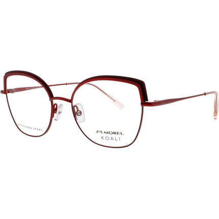 Koali-Morel Women's Eyeglasses - Red Metal/Plastic Cat Eye Shape Frame | 20111K RR11 ,