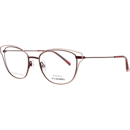 Koali-Morel Women's Eyeglasses - Rose Gold/Burgundy Full Rim Cat Eye | 20060K PR08 ,