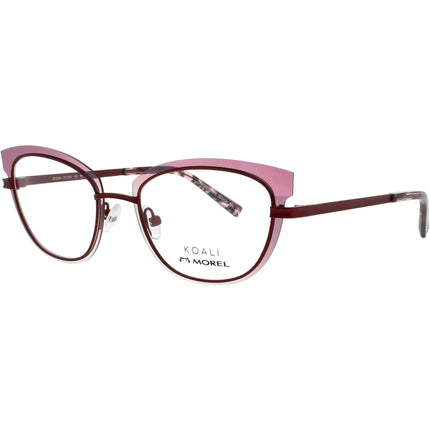 Koali-Morel Women's Eyeglasses - Pink/Burgundy Full Rim Cat Eye Frame | 20029K PP16 ,