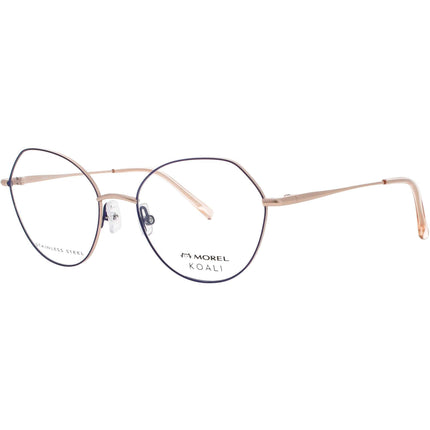 Koali-Morel Women's Eyeglasses - Blue/Rose Gold Full Rim Butterfly Frame | 20079K PB11 ,