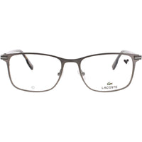 Lacoste Men's Eyeglasses - Square Shape Gunmetal Metal Full Rim Frame | L2300 033 ,