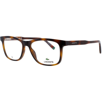 Lacoste Men's Eyeglasses - Square Shape Havana Plastic Full Rim Frame | L2945 214 ,
