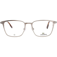 Lacoste Men's Eyeglasses - Square Shape Silver Metal Full Rim Frame | L2301 045 ,