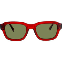 Lacoste Unisex Sunglasses - Square Orange Plastic Full Rim Frame | L6048S 800 ,