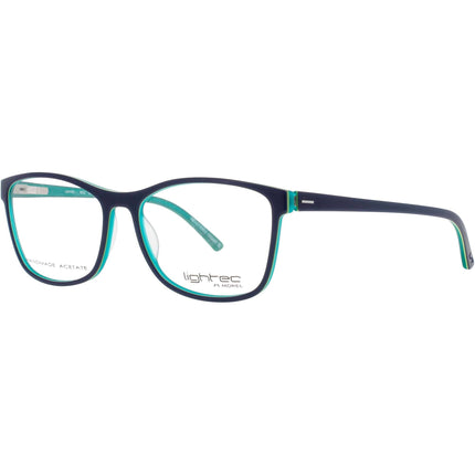 Lightec-Morel Men's Eyeglasses - Dark Blue/Green Acetate Frame | 7672L BB042 ,