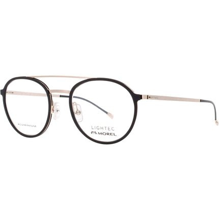 Lightec-Morel Men's Eyeglasses - Black/Beige Aluminium Full Rim Frame | 30067L ND04 ,