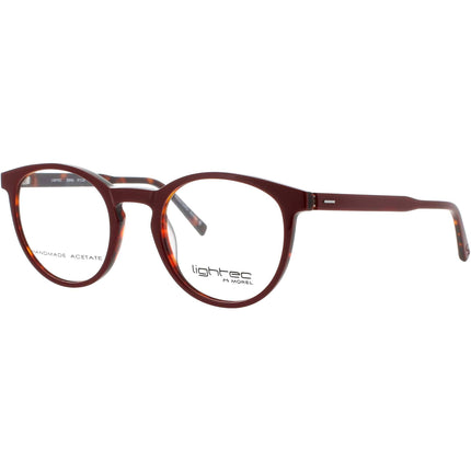 Lightec-Morel Men's Eyeglasses - Oval Red Acetate Full Rim Frame | 30008L RT40 ,
