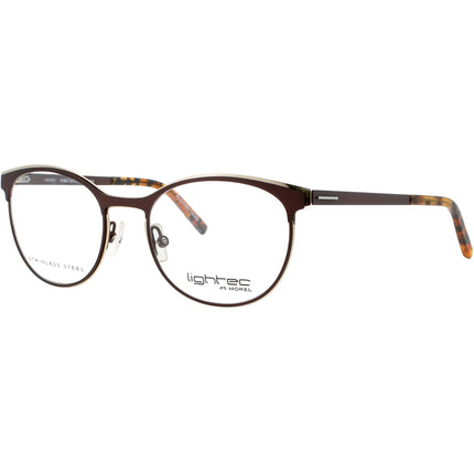 Lightec-Morel Men's Eyeglasses - Brown Stainless Steel Full Rim Frame | 30020L MD16 ,