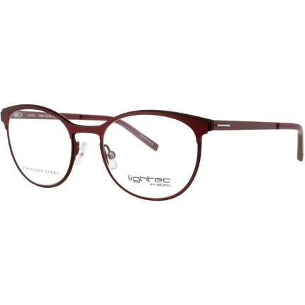 Lightec-Morel Men's Eyeglasses - Red Stainless Steel Full Rim Frame | 30020L RR15 ,