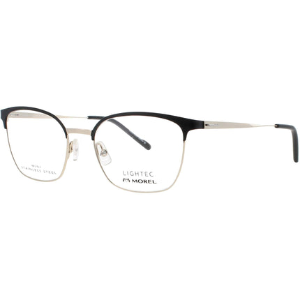 Lightec-Morel Men's Eyeglasses - Black/Beige Stainless Steel Frame | 30163L ND10 ,
