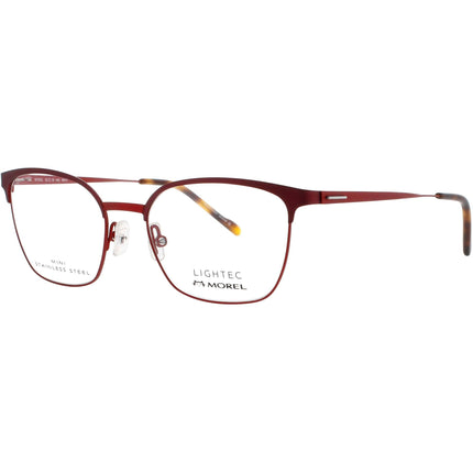 Lightec-Morel Men's Eyeglasses - Red Stainless Steel Full Rim Frame | 30163L RR11 ,