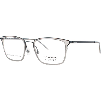 Lightec-Morel Men's Eyeglasses - Square Grey Acetate Full Rim Frame | 30179L GG05 ,