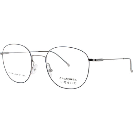 Lightec-Morel Men's Eyeglasses - Grey Stainless Steel Full Rim Frame | 30208L BG09 ,