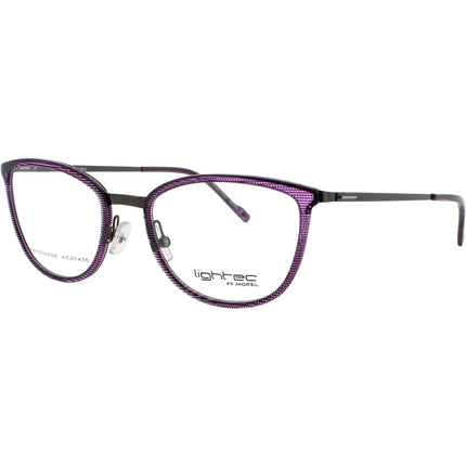 Lightec-Morel Men's Eyeglasses - Purple/Grey Acetate Full Rim Frame | 30057L PG12 ,