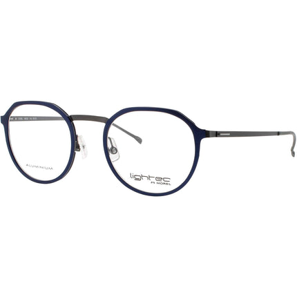 Lightec-Morel Men's Eyeglasses - Blue/Grey Aluminium Full Rim Frame | 30066L BG02 ,