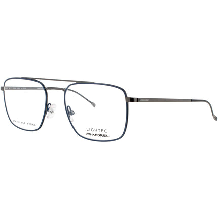 Lightec-Morel Men's Eyeglasses - Navigator Blue/Grey Full Rim Frame | 30092L BG08 ,