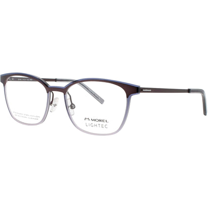 Lightec-Morel Men's Eyeglasses - Plum/Grey /Nylon Full Rim Frame | 30140L PP04 ,