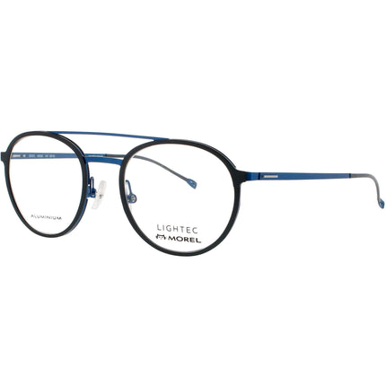 Lightec-Morel Men's Eyeglasses - Dark Grey/Blue Aluminium Frame | 30067L GB05 ,