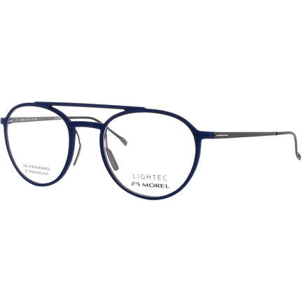 Lightec-Morel Men's Eyeglasses - Navigator Blue/Grey Full Rim Frame | 30070L BG03 ,