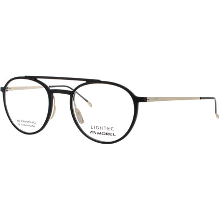 Lightec-Morel Men's Eyeglasses - Navigator Black/Beige Full Rim Frame | 30070L ND01 ,
