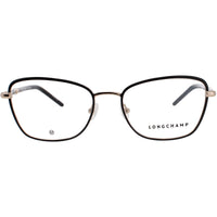 Longchamp Women's Eyeglasses - Gold/Black Metal Full Rim Frame | LO2155 728 ,