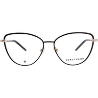 Longchamp Women's Eyeglasses - Gold/Black Metal Full Rim Frame | LO2156 728 ,