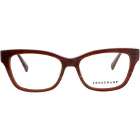Longchamp Women's Eyeglasses - Square Red Marble Acetate Full Rim Frame | LO2697 604 ,