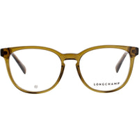 Longchamp Women's Eyeglasses - Oval Khaki Acetate Full Rim Frame | LO2729 319 ,